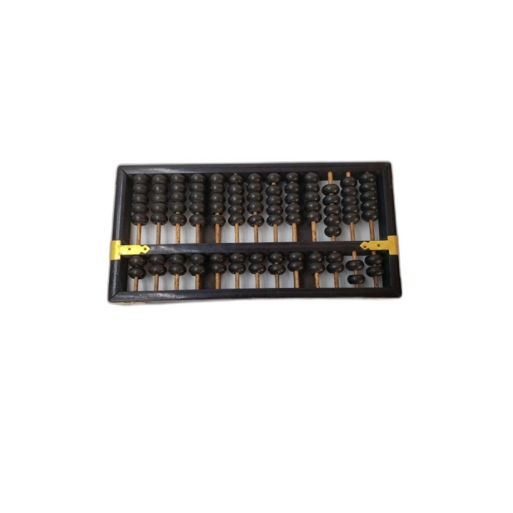 Boulier Ancien Bois Abacus Lotus Flower Brand - 13 Tiges Bambou 91 Per