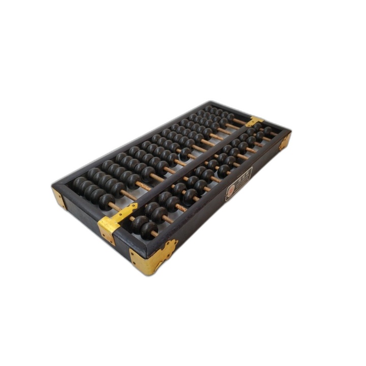 Boulier Ancien Bois Abacus Lotus Flower Brand - 13 Tiges Bambou 91 Per