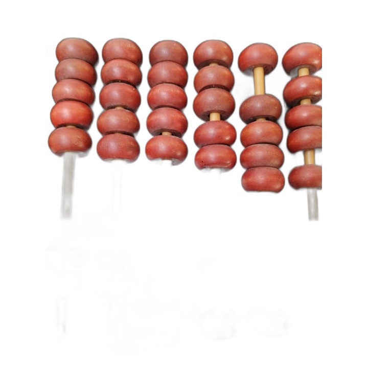 Boulier Chinois Ancien Lotus Flower Brand - 13 Tiges Bambou 91 Perles 