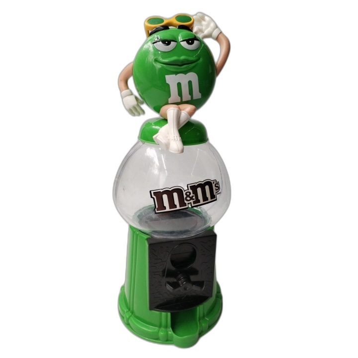 Distributeur Bonbons M&M's Vert Vintage - Figurine Green 30cm - Collec