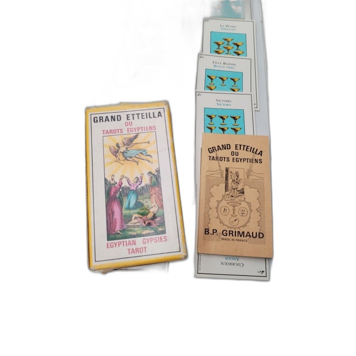 Grand Etteilla Tarots Égyptiens B.P. Grimaud 1977 - Jeu Divinatoire Co