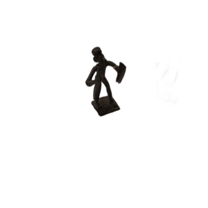 Lot 7 Statuettes Africaines Bronze Laiton - Scène de Vie Village - Art