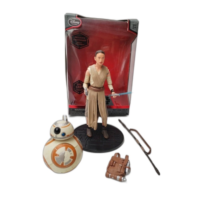 Star Wars Rey & BB-8 Die Cast Disney Store - Figurine Action avec Ligh