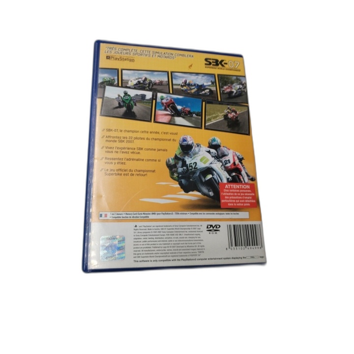 SBK-07 Superbike World Championship - PlayStation 2 - Jeu Course Moto