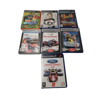 Lot 7 Jeux PlayStation 2 - PES 4&5, WRC, Tourist Trophy, Ford Racing 2