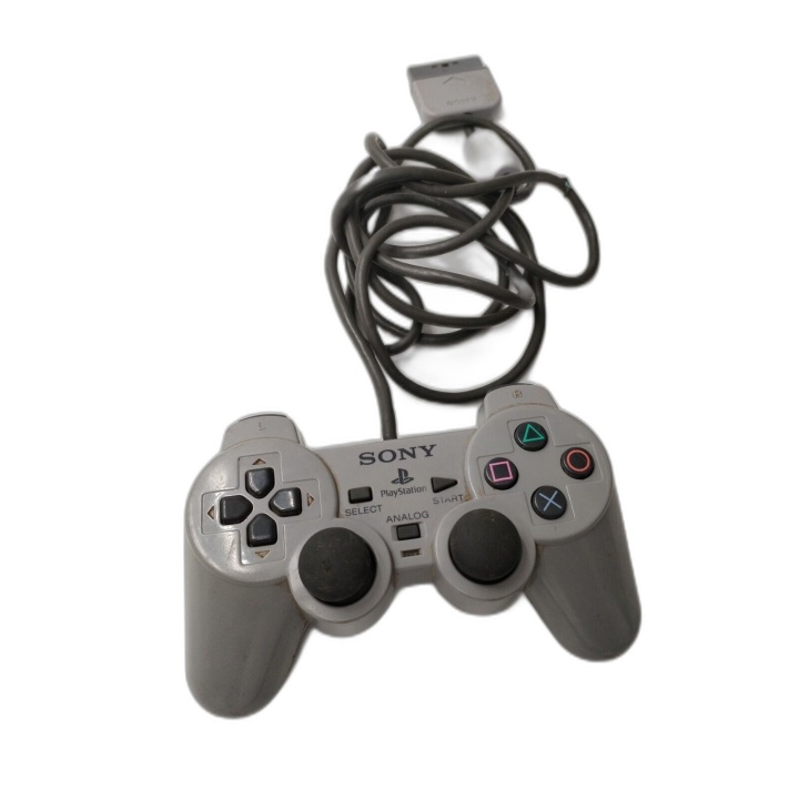 Manette Sony DualShock Analog PS1 SCPH-1200 Grise - PlayStation 1 - Oc
