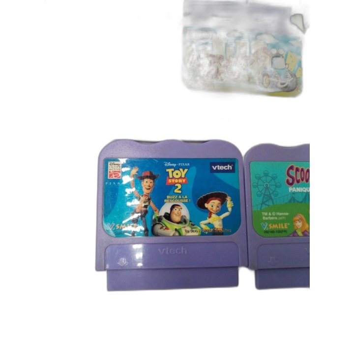 Lot 8 Jeux VTech V.Smile - Cars, Spider-Man, Toy Story 2, Scooby-Doo -