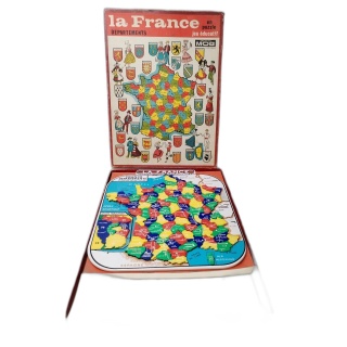 La France Départements en Puzzle - Jeu Éducatif MOB Création - Vintage