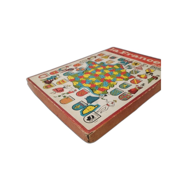 La France Départements en Puzzle - Jeu Éducatif MOB Création - Vintage