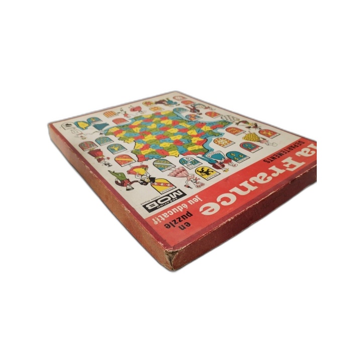 La France Départements en Puzzle - Jeu Éducatif MOB Création - Vintage