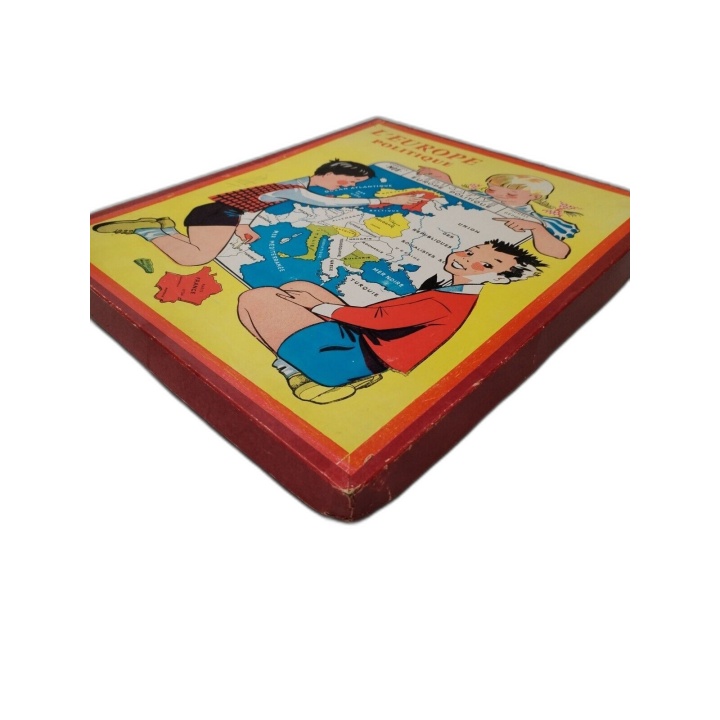 L'Europe Politique - MOB L'Éducative - Puzzle Carte d'Europe Vintage -