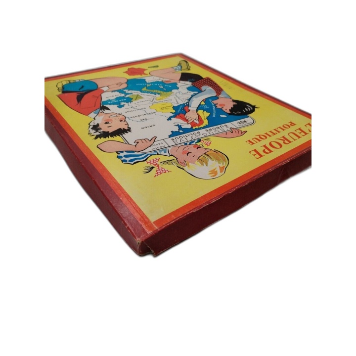 L'Europe Politique - MOB L'Éducative - Puzzle Carte d'Europe Vintage -
