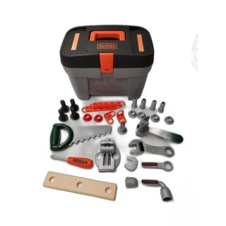Black+Decker Smoby Caisse à Outils Jouet Enfant - 25+ Accessoires - Tr
