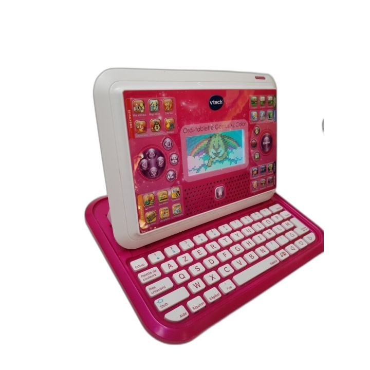 VTech Ordi-Tablette Genius XL Color Rose - Ordinateur Éducatif Enfant