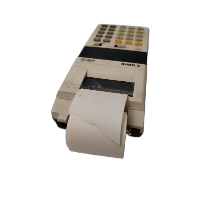 Calculatrice Imprimante Vintage Canon P2-D - Écran Fluorescent - Fonct