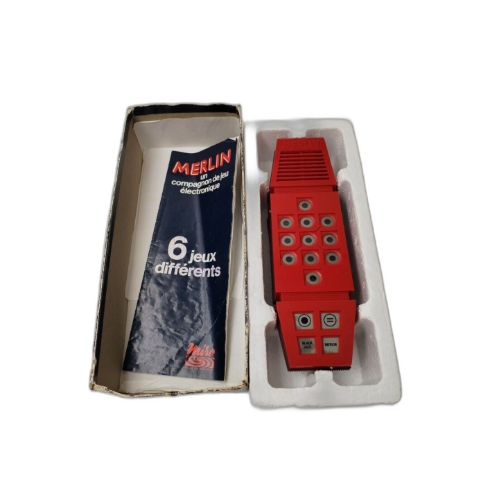 Merlin MM Compagnon de Jeu Électronique 6 Jeux - Vintage Années 80 - P