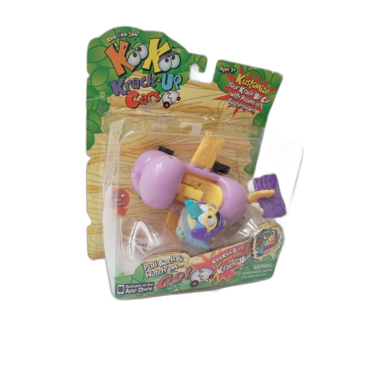 Koo Koo Zoo Krack-Up Cars - Figurine Voiture Pull Back - Neuf Boîte Ab