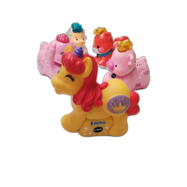 VTech Lot 5 Figurines Tut Tut Animo - Licorne Emma, Chat, Cochon, Breb