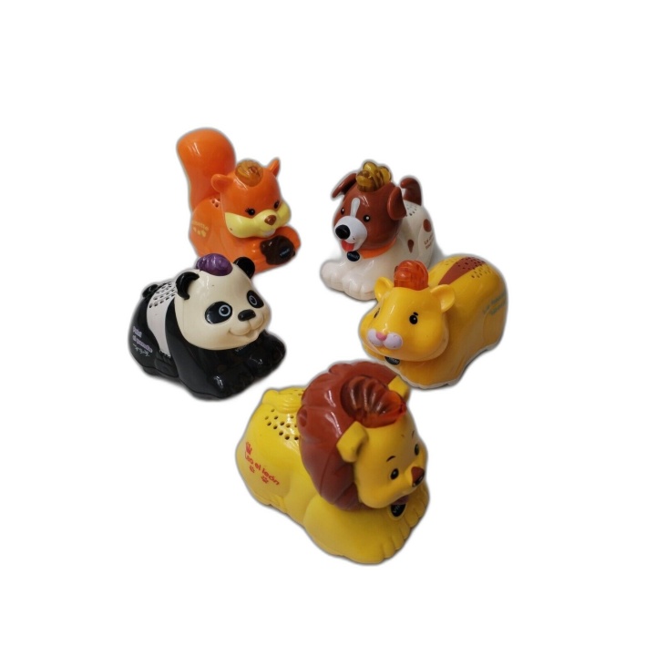 VTech Tut Tut Animo lot 5 figurines animaux sonores - Lion Panda Chien