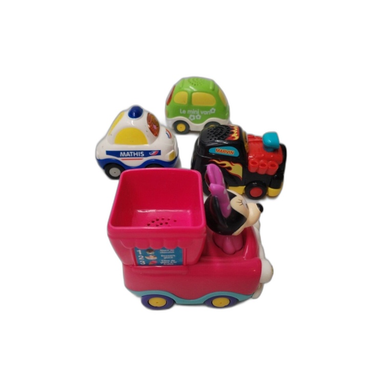 VTech Tut Tut Bolides Lot 4 Véhicules Mathis Marvin Mini Van Minnie -
