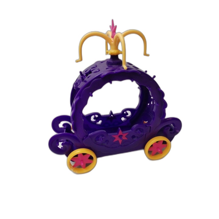 Carrosse Princesse Violet + Poney Rose Figurine Jouet Fille - Occasion