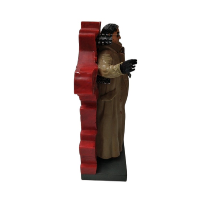 Figurine Matrix Morpheus avec Décor Mur de Briques - Statue Résine Col