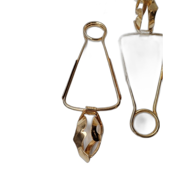 Lot 10 Pinces à Escargots Lanvin Dorées Bté SGDG France - Vintage