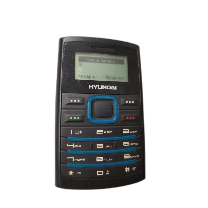 Téléphone Mobile Hyundai MB105 Mini Portable à Touches + Chargeur d'Or