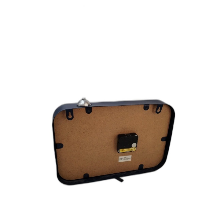 Horloge Rétro Grand Hotel Forme Télévision Vintage Bleue - Déco Indust