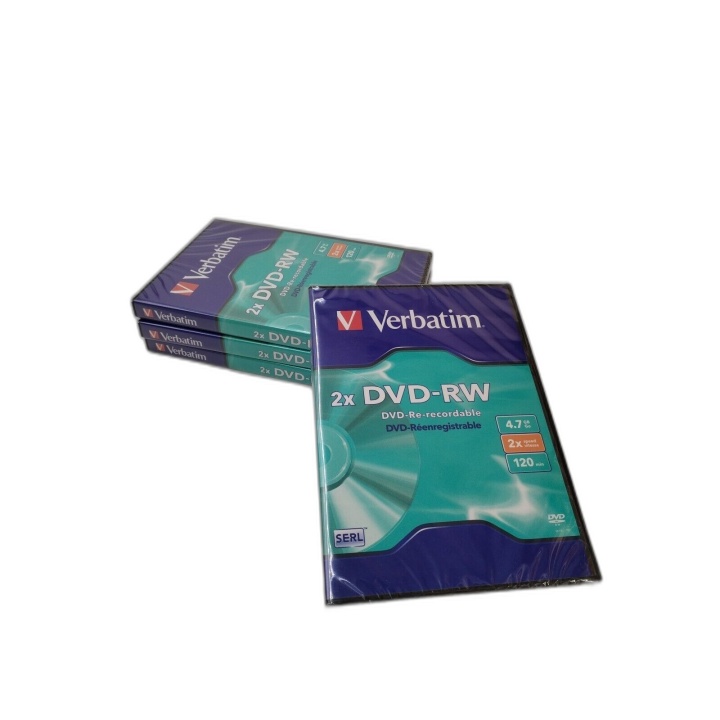 Verbatim DVD-RW 2x 4.7 Go 120 min - Lot de 5 Disques Réinscriptibles N
