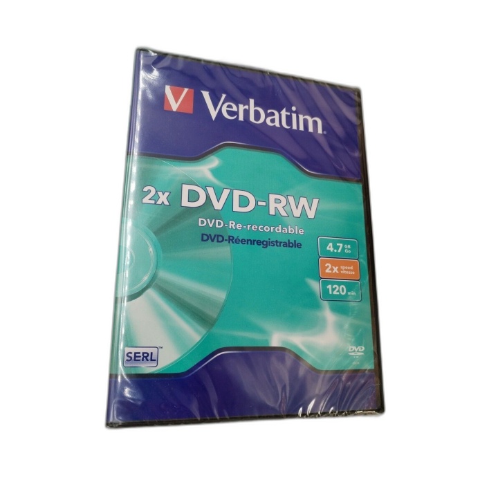 Verbatim DVD-RW 2x 4.7 Go 120 min - Lot de 5 Disques Réinscriptibles N