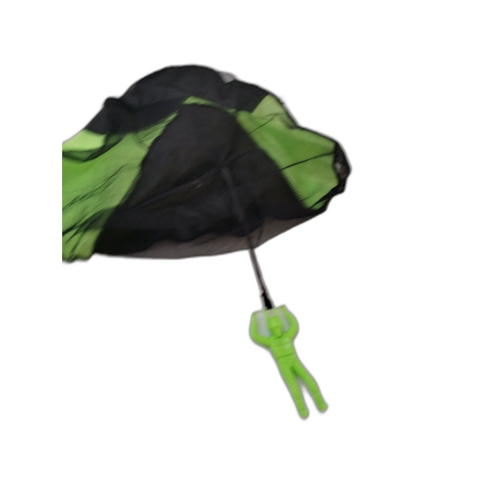 Figurine Parachutiste Jouet Enfant - Parachute Man Vert 45cm - Soldat 