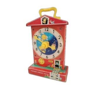 Fisher-Price Horloge Musicale Vintage Teaching Clock - Jouet Éducatif
