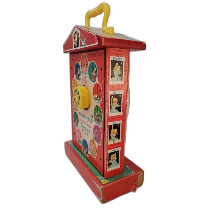 Fisher-Price Horloge Musicale Vintage Teaching Clock - Jouet Éducatif
