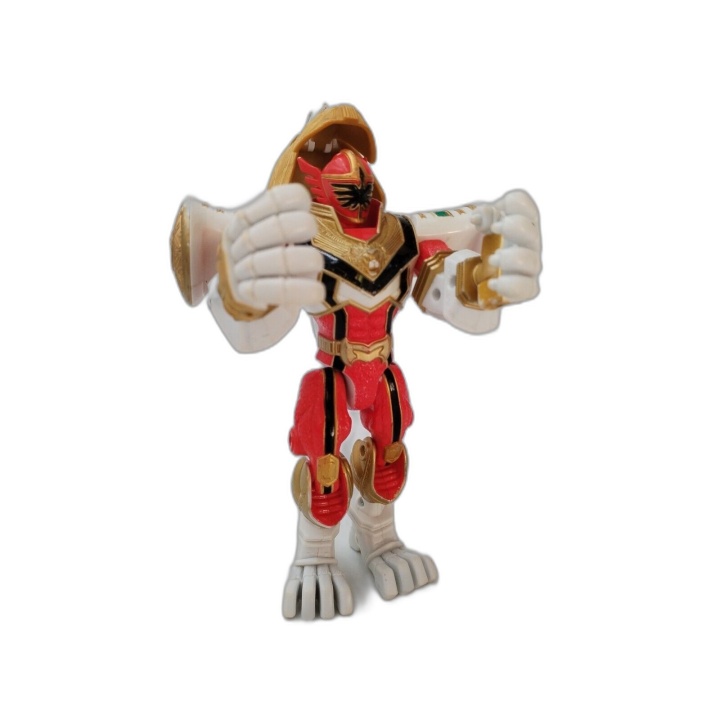 Figurine Lion Blanc Armure Power Rangers Zord - Jouet Vintage Bandai O