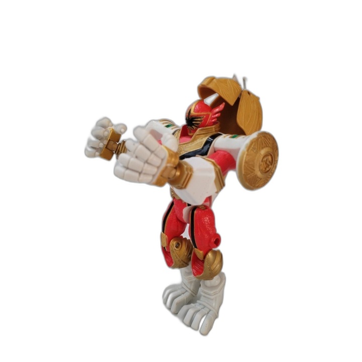Figurine Lion Blanc Armure Power Rangers Zord - Jouet Vintage Bandai O