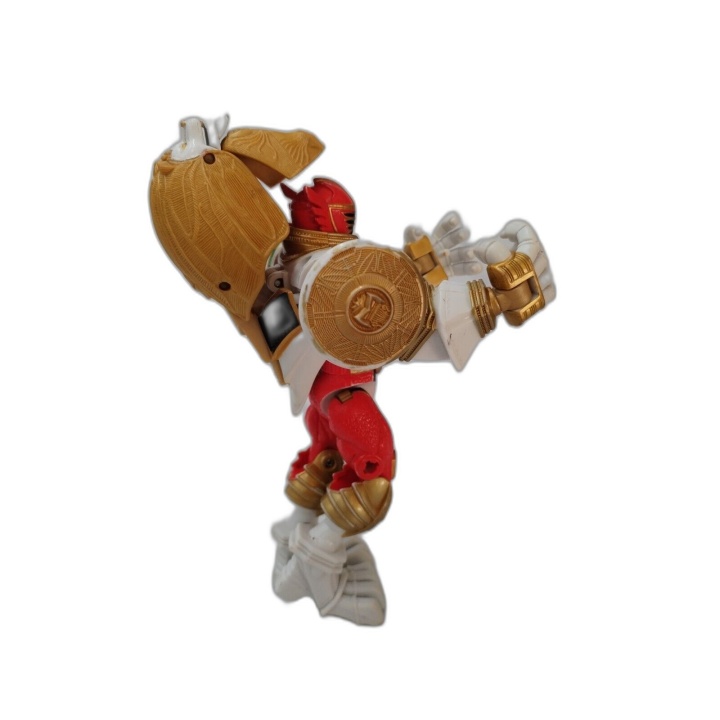Figurine Lion Blanc Armure Power Rangers Zord - Jouet Vintage Bandai O