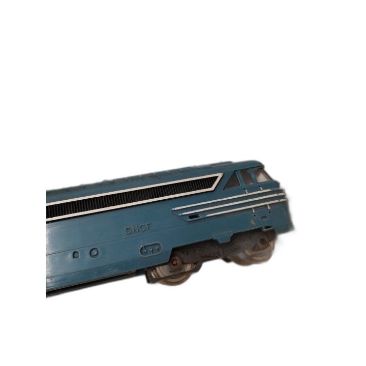 Lot Train Électrique HO - Locomotive + 2 Wagons + Rails & Aiguillages