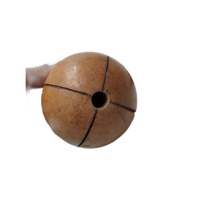 Bilboquet Ancien en Bois Tourné 30 cm - Jeu Traditionnel Vintage - Occ