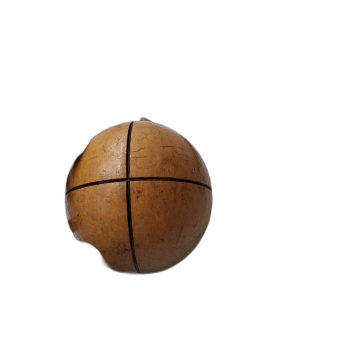 Bilboquet Ancien en Bois Tourné 30 cm - Jeu Traditionnel Vintage - Occ