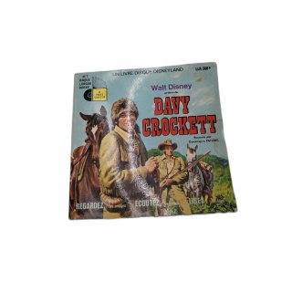 Davy Crockett Walt Disney - Livre-Disque Disneyland 45T Vintage - 24 P