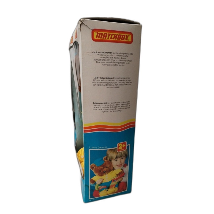 Nounours Le Menuisier Matchbox - Peluche Vintage Rare avec Accessoires