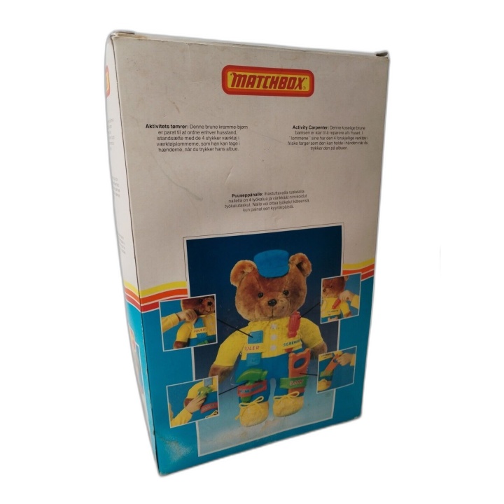 Nounours Le Menuisier Matchbox - Peluche Vintage Rare avec Accessoires