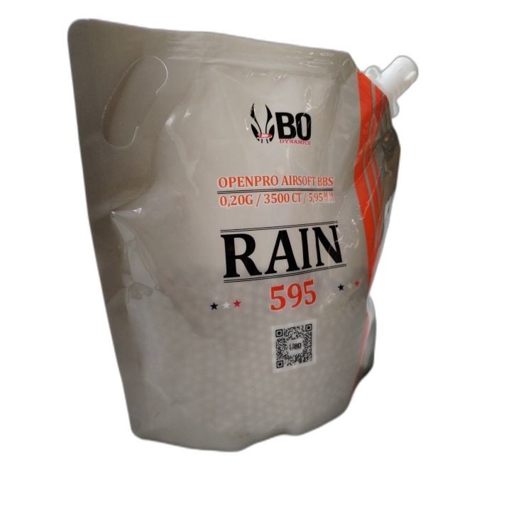 BO Dynamics Rain 595 - Billes Airsoft BBS 0,20g 5,95mm - 3500 billes -