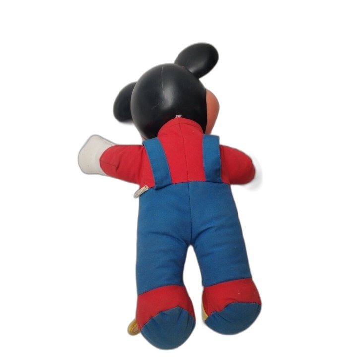 Mickey Mouse Poupée Éducative Vintage Disney - Tête Vinyle Corps Tissu
