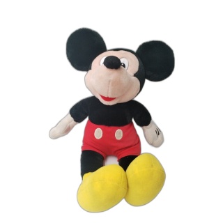 Peluche Mickey Mouse Disney - Doudou Classique Noir Rouge Jaune - Occa
