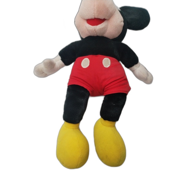 Peluche Mickey Mouse Disney - Doudou Classique Noir Rouge Jaune - Occa