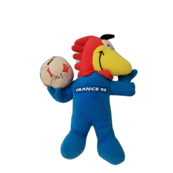 Peluche Footix Coq Mascotte France 98 Coupe du Monde FIFA - Collector 