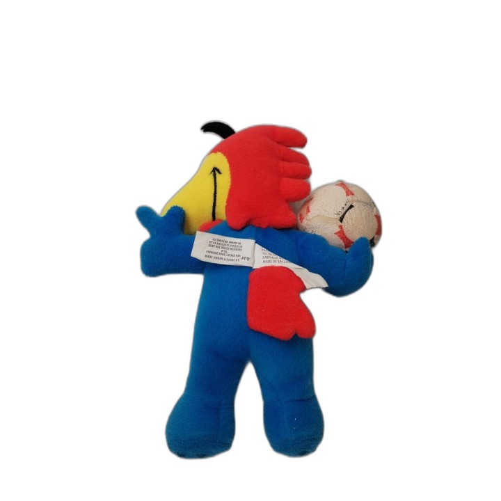 Peluche Footix Coq Mascotte France 98 Coupe du Monde FIFA - Collector 