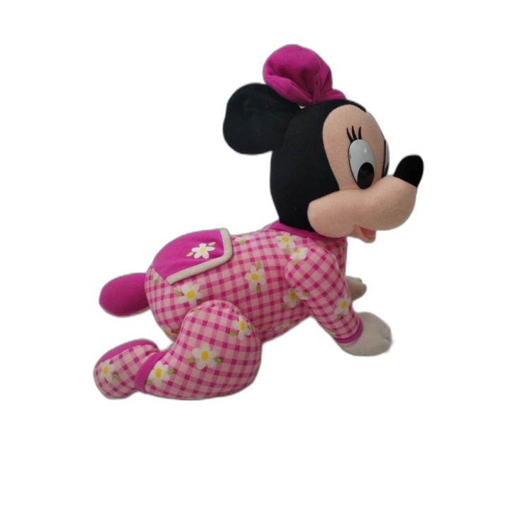 Peluche Interactive Baby Minnie Mouse Qui Rampe Disney - Jouet Bébé Oc